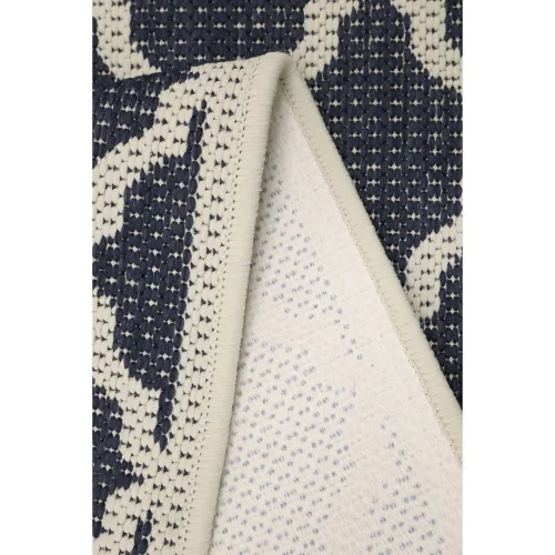 Homemaker Navy Trellis Gel Flatweave Runner Rug - 60 X 180 Image 3