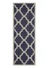 Homemaker Navy Trellis Gel Flatweave Runner Rug - 60 X 180 Image 4