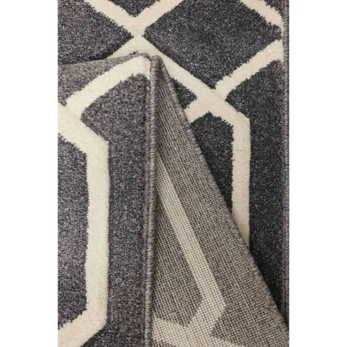 Homemaker Lattice Grey Rug - 80 x 150 Image 3