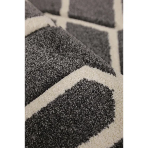 Homemaker Lattice Grey Rug - 80 x 150 Image 2