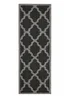 Homemaker Black Trellis Gel Flatweave Runner Rug - 80 x 150 Image 4