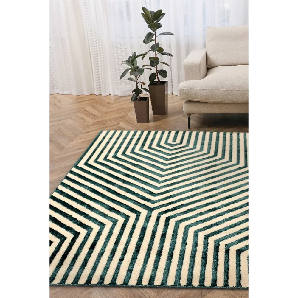 Homemaker Blue Illusion Design Rug - 160 X 230 Image 1