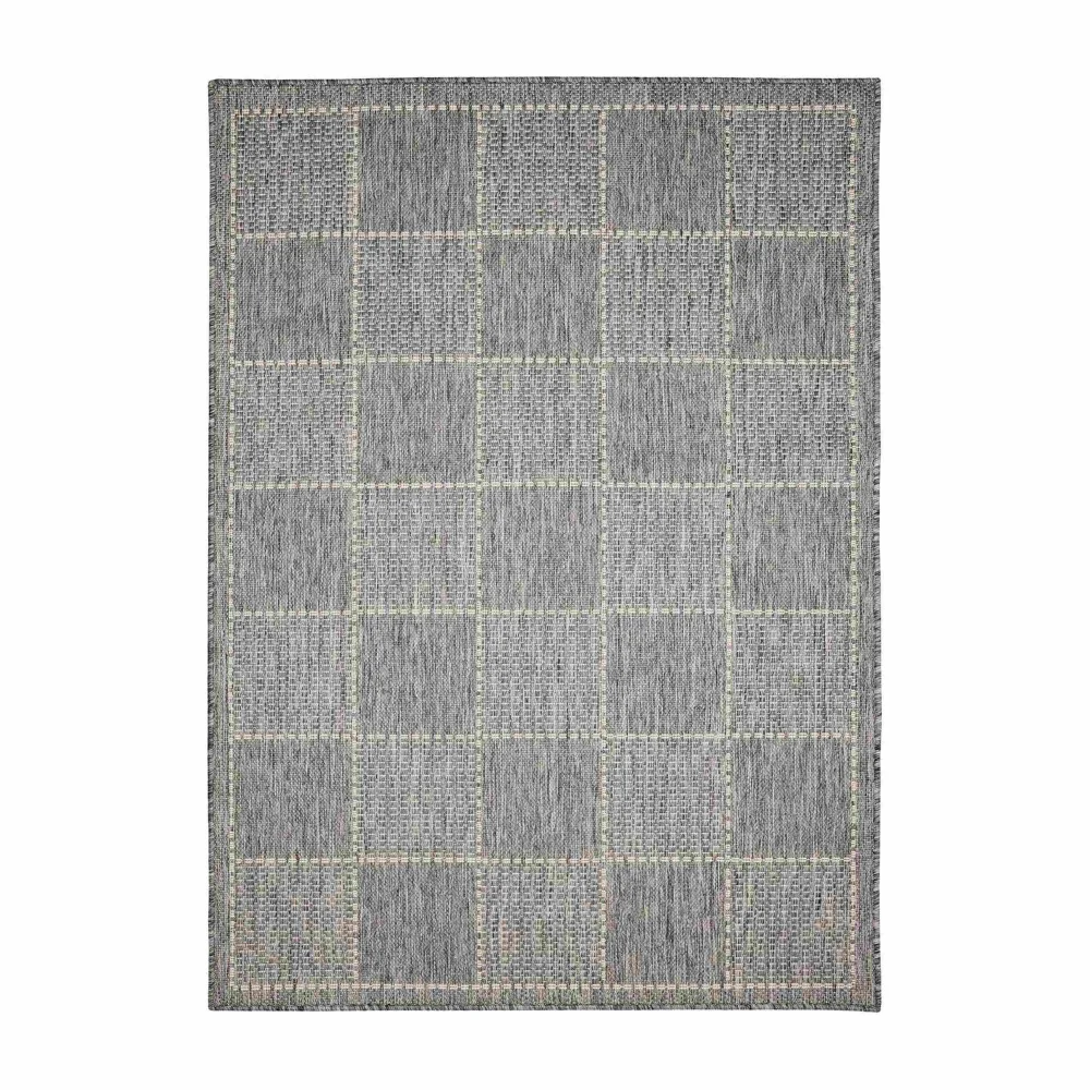 Homemaker Steel Check Gel Flatweave Rug - 60 X 180 Image 5