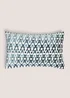 Blue Zig Zag Cushion Image 1