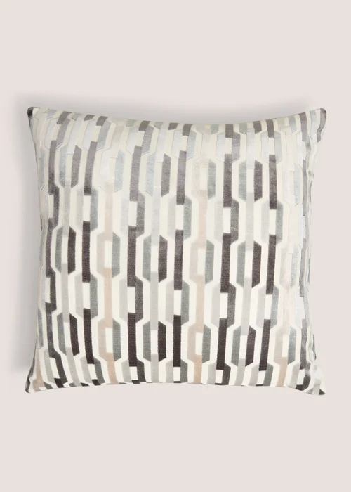 Grey Chain Cushion Image 1