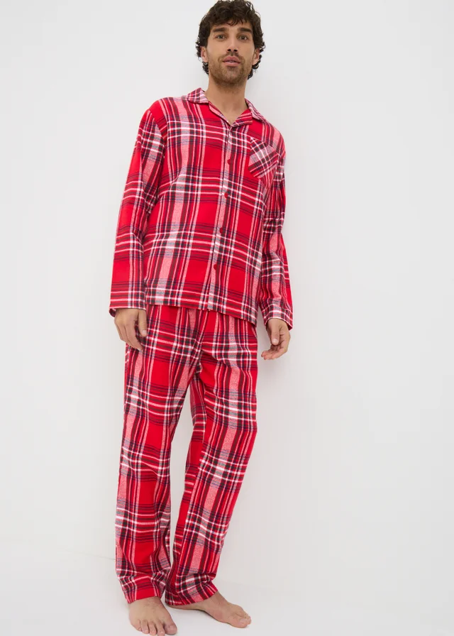 Red Check Matching Family Pyjama Set