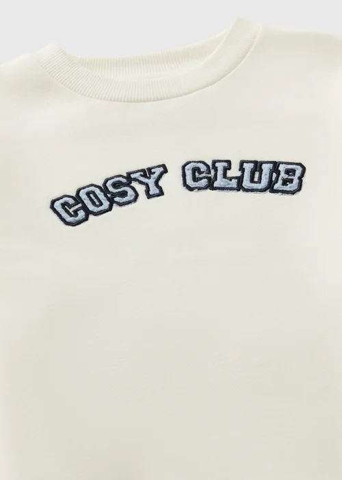 Girls Blue Check Sweat Mini-Me Pyjama Set (7-13yrs) - Age 7 Years Image 2