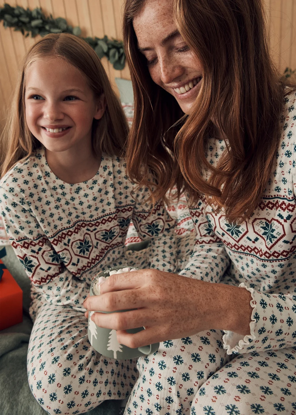 Girls Cream Fairisle Pointelle Mini Me Pyjama Set (4-13yrs) - Age 7 Years Image 2