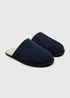 Navy Real Suede Mule Slippers - Size 6 Image 1