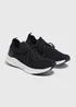 Black Knitted Sports Runner Trainers - Size 6 Image 1