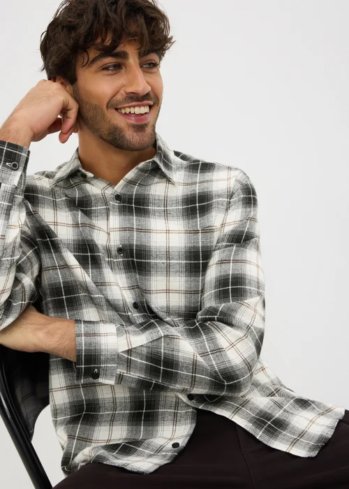 Charcoal Check Shirt - Medium Image 1