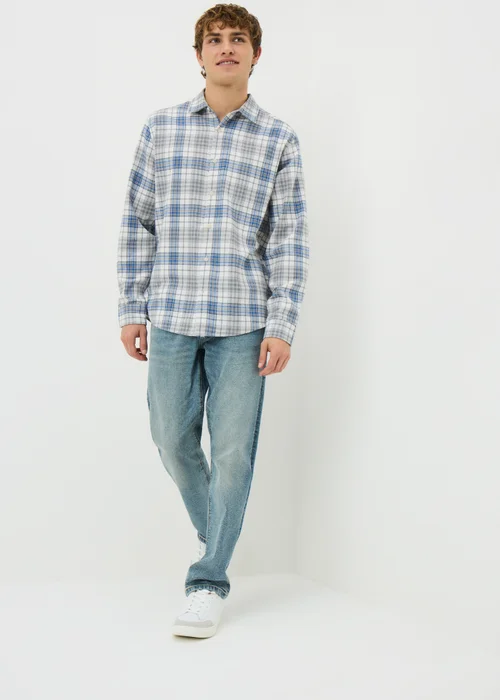 Lincoln Grey Check Shirt - Small Image 1