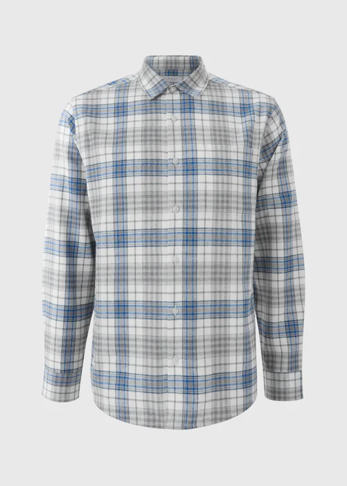 Lincoln Grey Check Shirt - Small Image 3