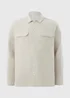 Cream Textured Overshirt - 3XL Image 4
