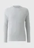 Grey Ribbed Crew Jumper - Extra Large Image 4