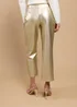 Little Mistress Gold PU Trousers by Vicky Pattison - Size 22 Image 3