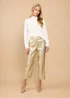 Little Mistress Gold PU Trousers by Vicky Pattison - Size 22 Image 2