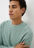 Mint Ribbed Crew Jumper - Small Image 1