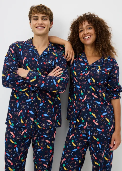 Alder Hey Adult Unisex Navy Traditional Pyjama Set - Medium Image 1