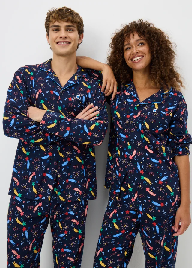Alder Hey Adult Unisex Navy Traditional Pyjama Set