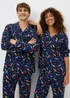 Alder Hey Adult Unisex Navy Traditional Pyjama Set - Medium Image 1