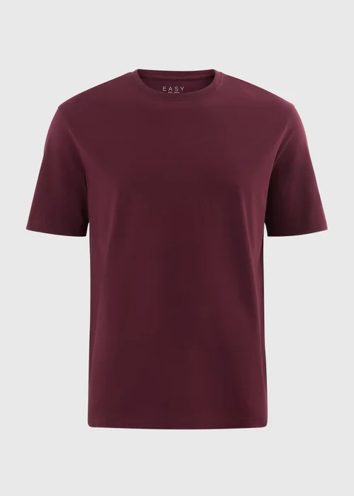 Burgundy Essential Crew T-Shirt - Extra small Image 3