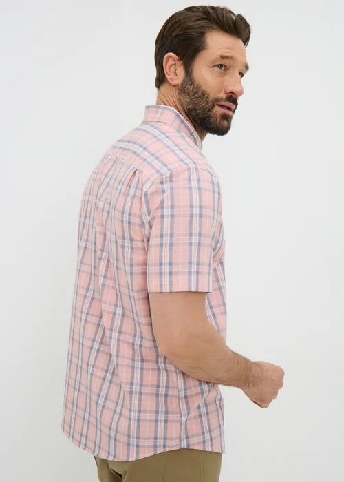 Lincoln Pink Wash Check Shirt - Small Image 3