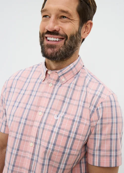 Lincoln Pink Wash Check Shirt - Small Image 2