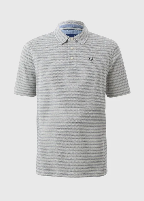 Lincoln Grey Textured Polo Top - Small Image 4