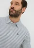 Lincoln Grey Textured Polo Top - Small Image 2