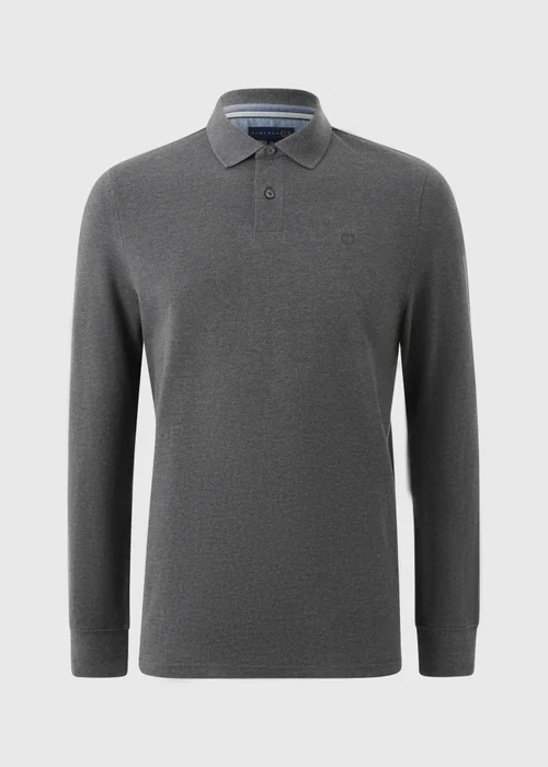 Lincoln Grey Textured Polo Top - Small Image 4