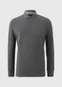 Lincoln Grey Textured Polo Top - Small Image 4