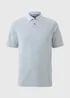 Lincoln Light Blue Smart Textured Polo Top - Small Image 3