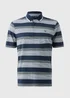 Lincoln Navy Stripe Polo Shirt - Small Image 4