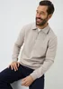 Lincoln Oatmeal Polo Sweatshirt - Medium Image 1