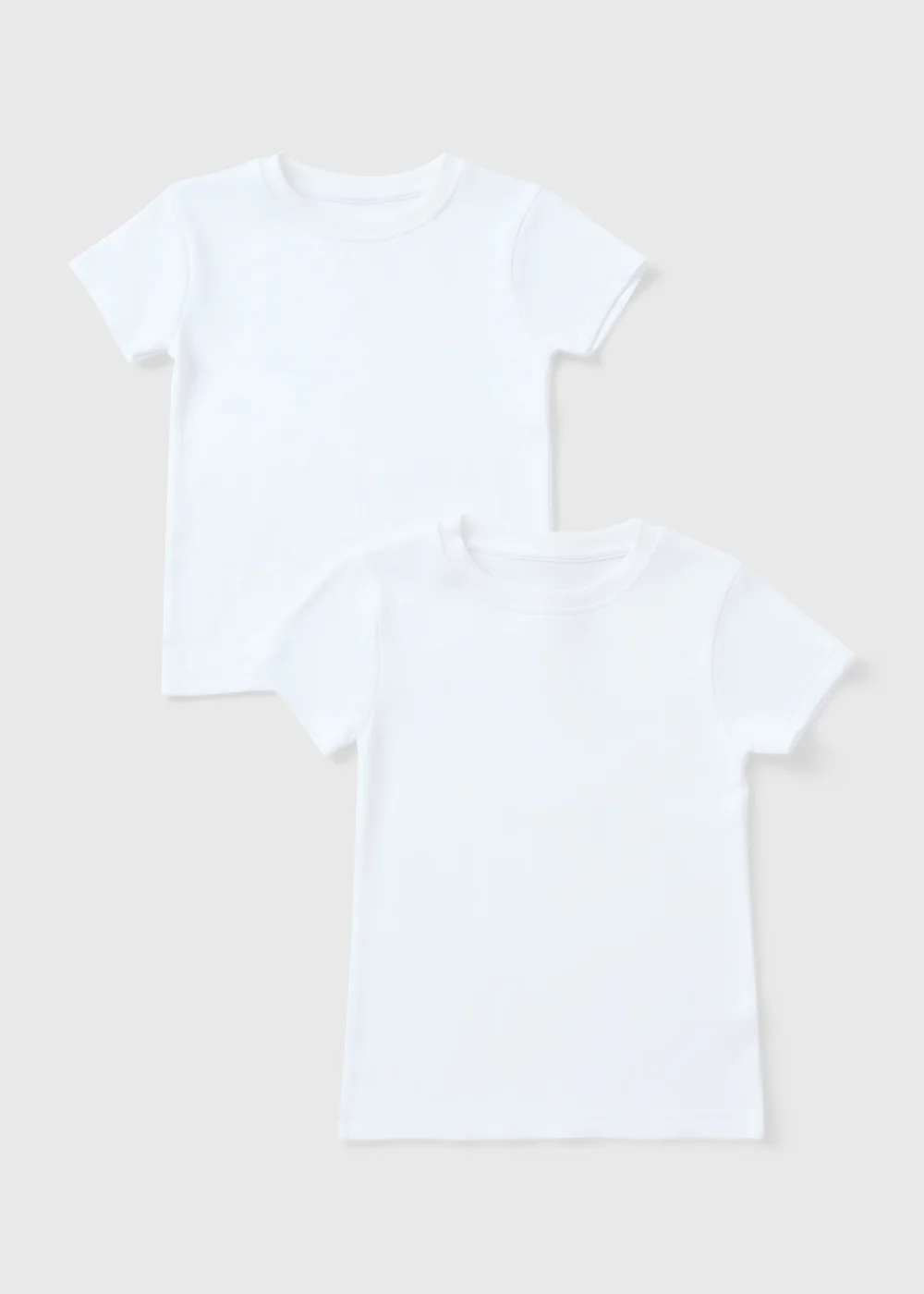 2 Pack Boys White Thermal T-Shirts (2-13yrs) - Age 2 - 3 Years Image 1