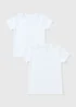 2 Pack Boys White Thermal T-Shirts (2-13yrs) - Age 2 - 3 Years Image 1