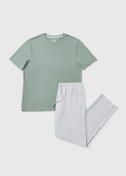 Green Basic Long Sleeve Pyjama Set - Extra small Image 3
