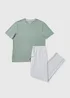 Green Basic Long Sleeve Pyjama Set - Extra small Image 3