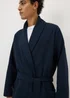 Navy Waffle Dressing Gown - Small Image 2