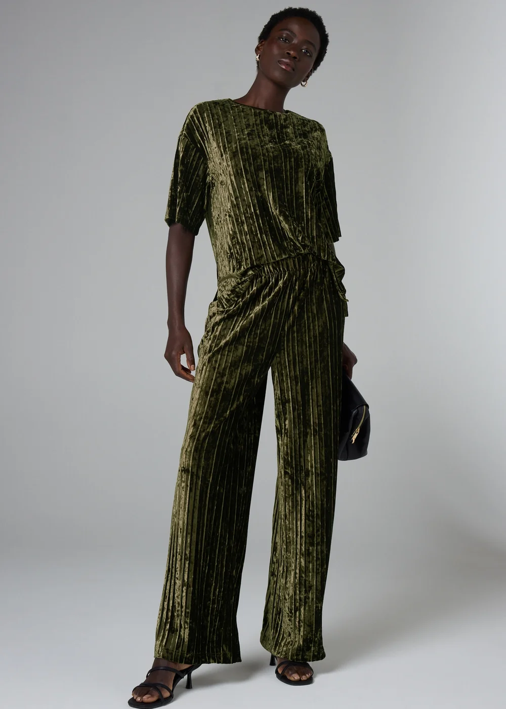 Et Vous Green Co Ord Trousers - Large Image 1