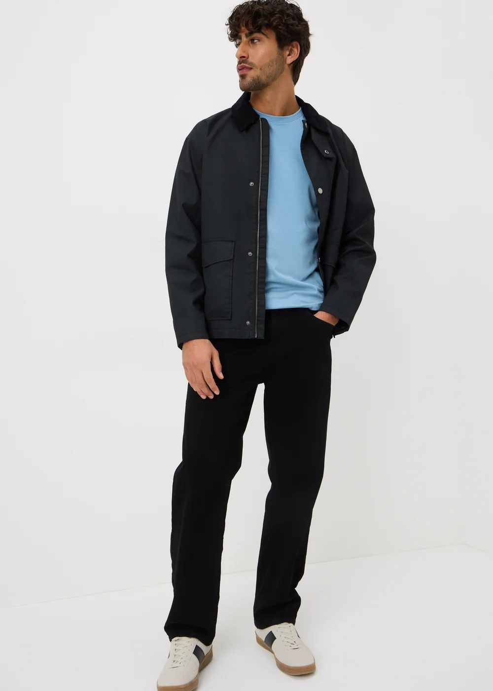 Blue Essential Crew Neck T-Shirt - Extra small Image 2