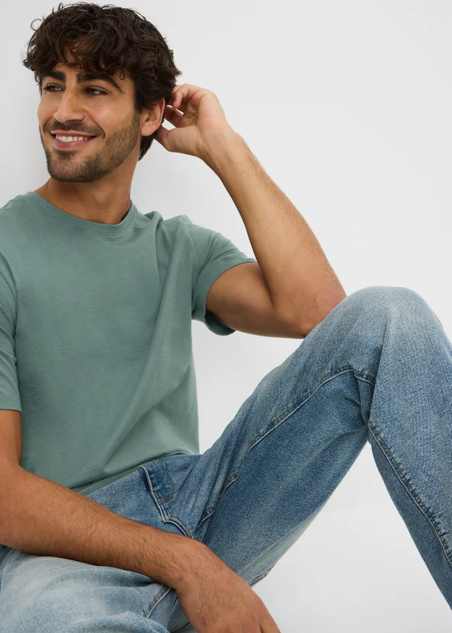 Green Esssential Crew T-Shirt