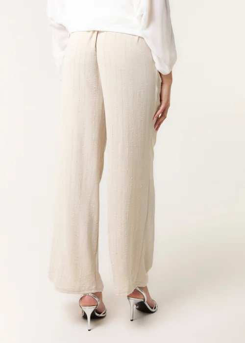 Blue Vanilla Stone Sparkle Wide Leg Trouser - L/XL Image 2