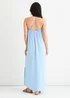 Gini London Blue Strappy Cross Back Airflow Oversized Dress - Medium/Large Image 2