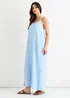 Gini London Blue Strappy Cross Back Airflow Oversized Dress - Medium/Large Image 4