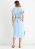 Gini London Blue Air Flow Belted Oversized Dress - M/L Image 2