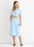 Gini London Blue Air Flow Belted Oversized Dress - M/L Image 4
