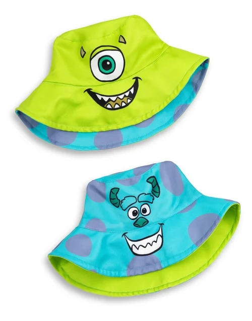 Disney Monsters Inc. Multi Reversible Sulley & Mike Bucket Hat - One Size Image 1