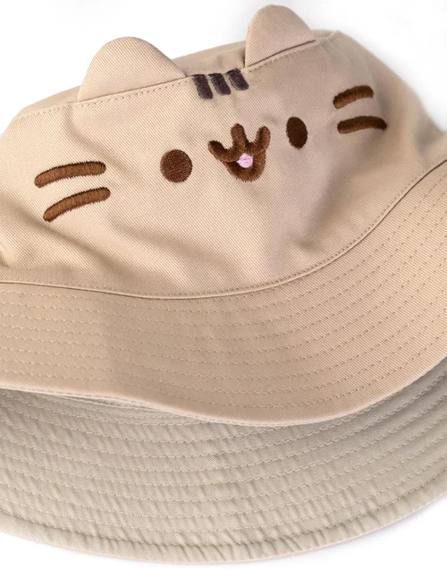 Vanilla Underground Pusheen Beige Novelty Face Bucket Hat - One Size Image 3